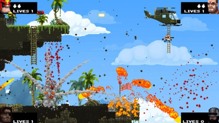 Trò chơi 4 người Broforce kịch tính bạn nên biết